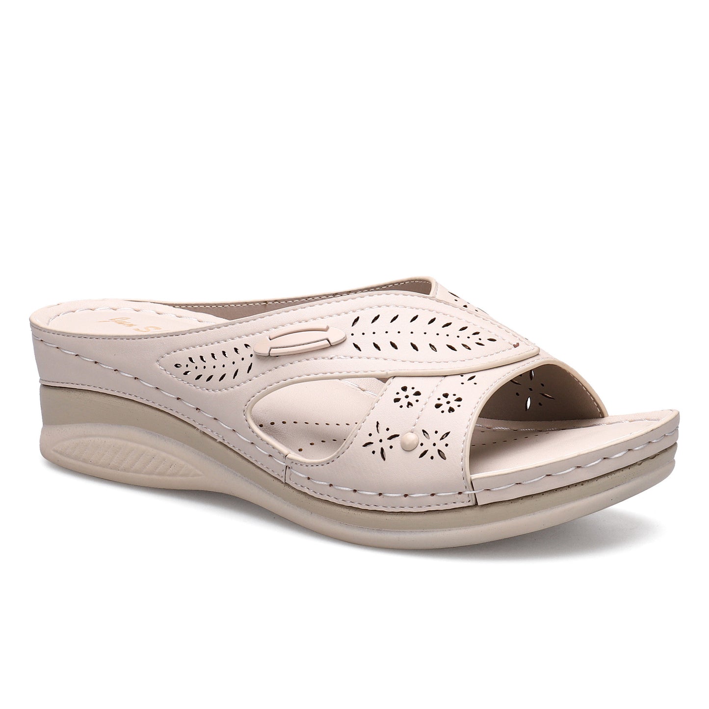 Thick Soled Wedges Women'S Lazy Shoes Over Toe Half Slippers