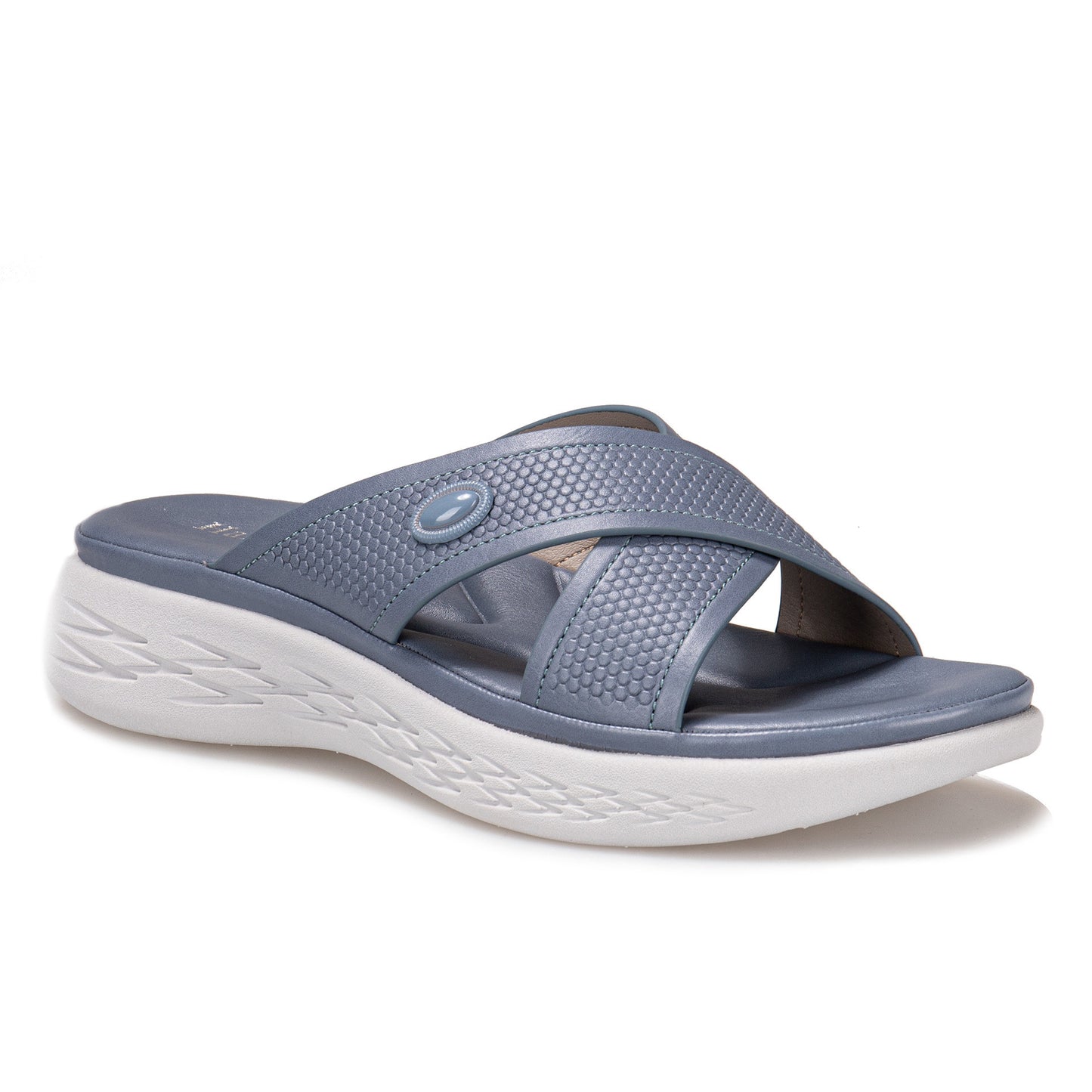 Spring And Autumn Beach Shoes Solid Color Slope Heel Slippers