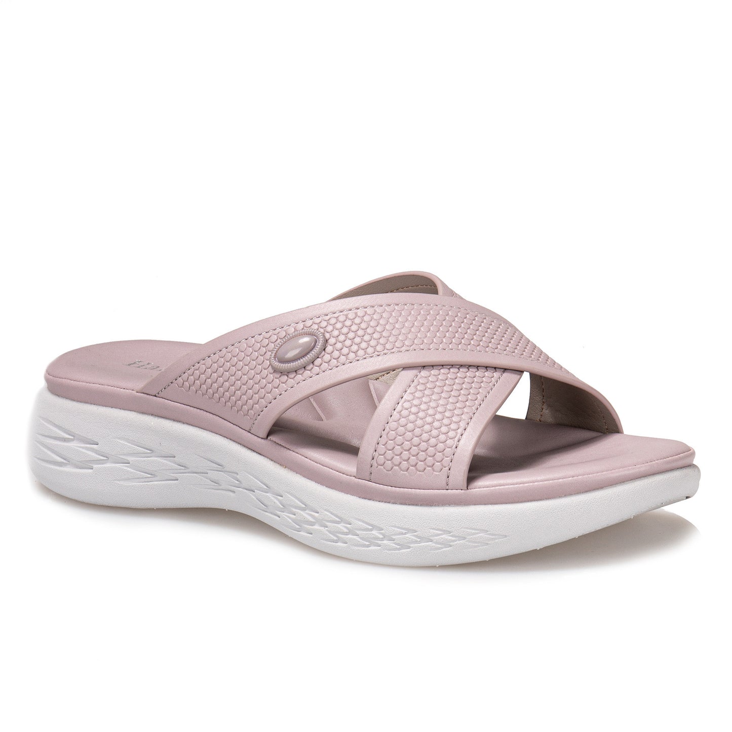 Spring And Autumn Beach Shoes Solid Color Slope Heel Slippers