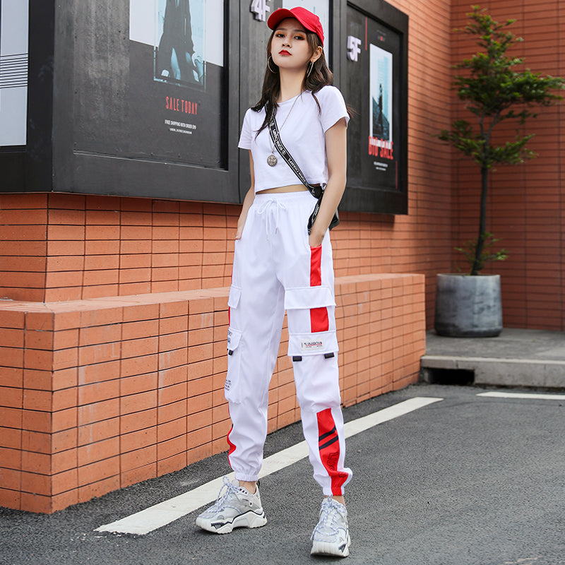 Loose Straight Leg Step Dance Street Hip-Hop Trousers
