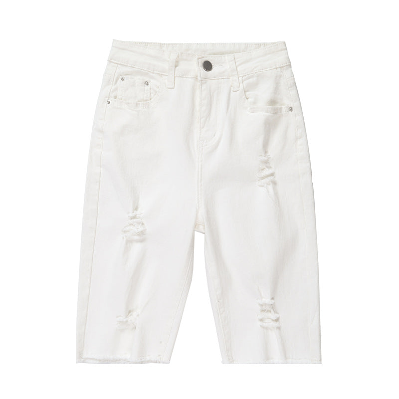 Women'S Denim Shorts Are Thin And High Waist