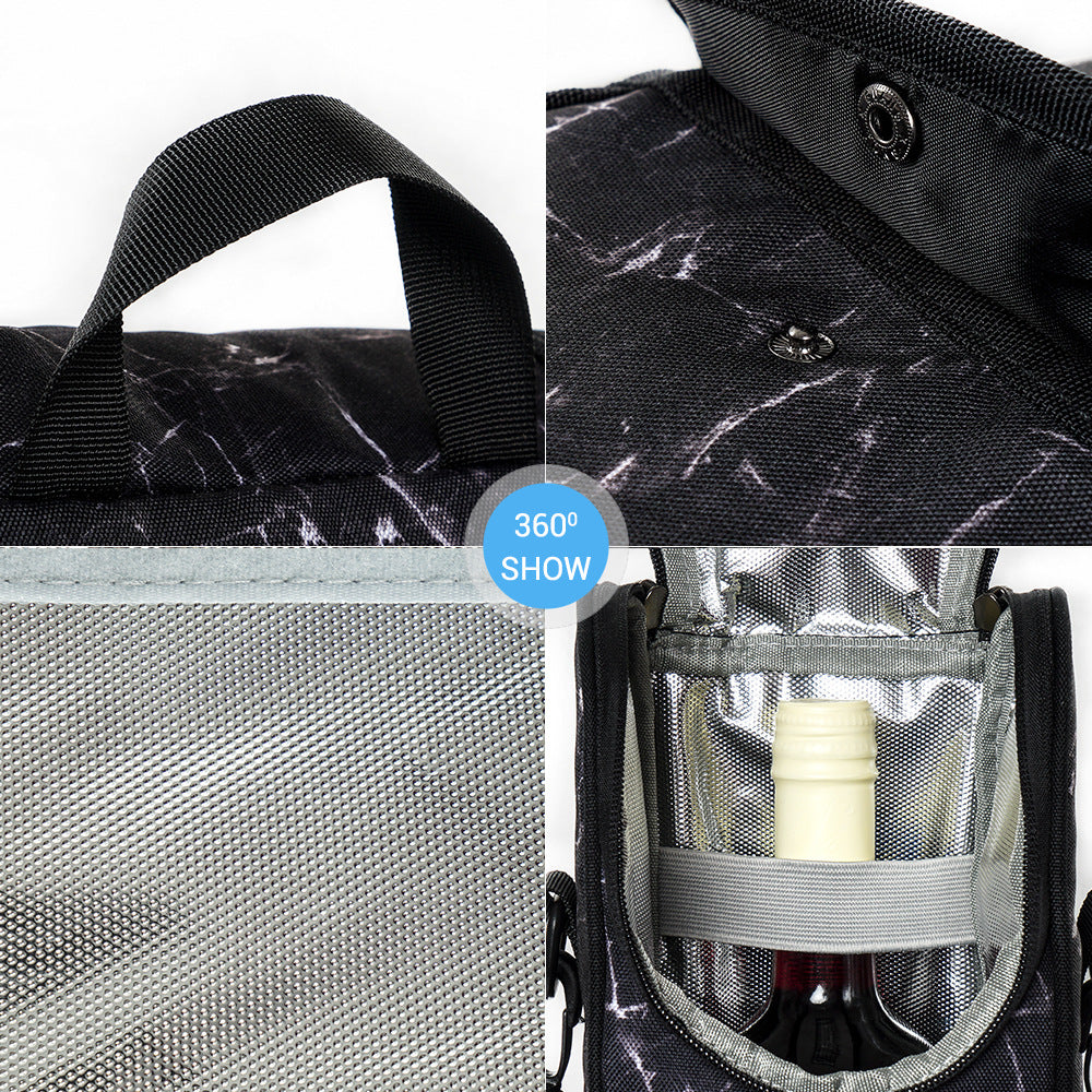 Fashionable And Convenient Red Wine Bag, Bottled Insulation Bag, Portable Storage Bag
