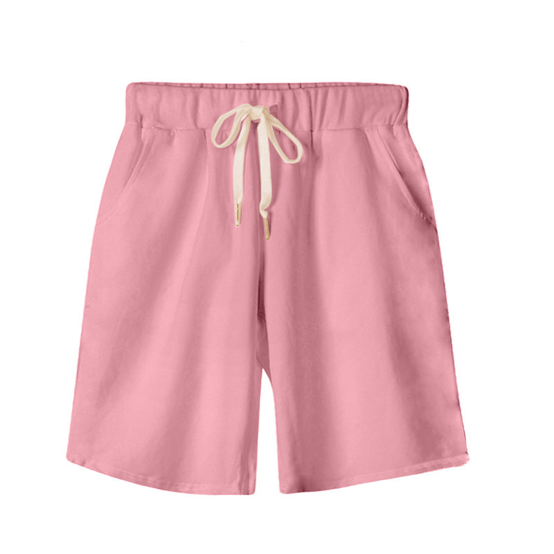 Shorts Women'S Summer High Waist Thin Five-Point Pants Plus Size Loose Sports Casual Pants