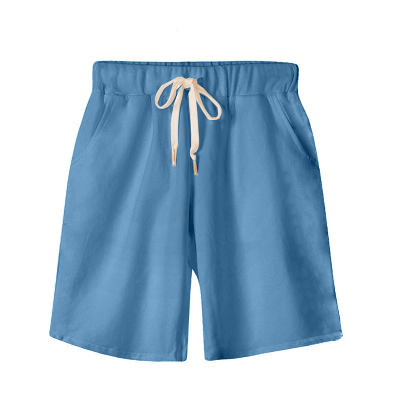 Shorts Women'S Summer High Waist Thin Five-Point Pants Plus Size Loose Sports Casual Pants