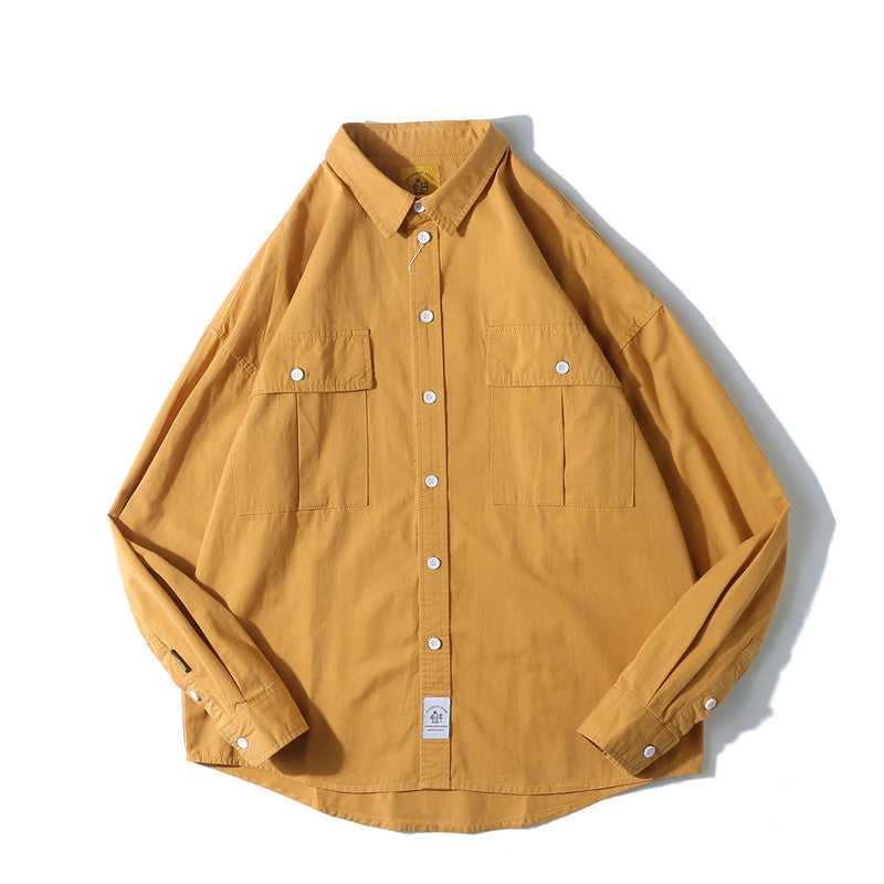 Men's Youth Trendy Brand Loose Long-Sleeved Shirt Jacket