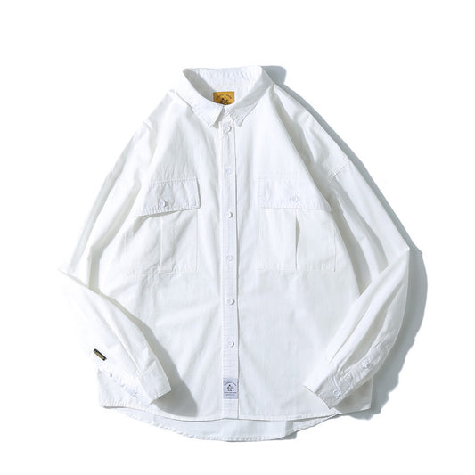 Men's Youth Trendy Brand Loose Long-Sleeved Shirt Jacket