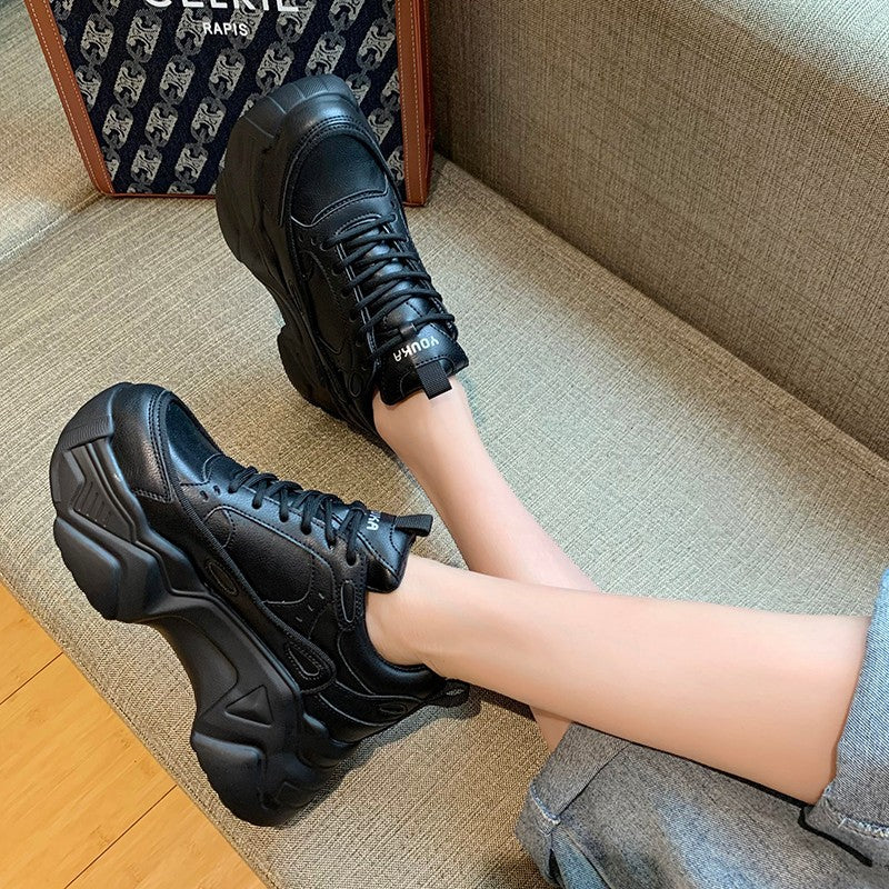 Trifle Thick-Soled Daddy Shoes All-Match Autumn Leisure Sports Single Shoes Women'S Trend