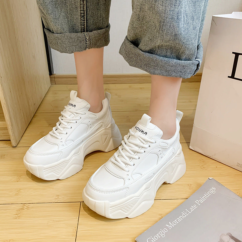 Trifle Thick-Soled Daddy Shoes All-Match Autumn Leisure Sports Single Shoes Women'S Trend