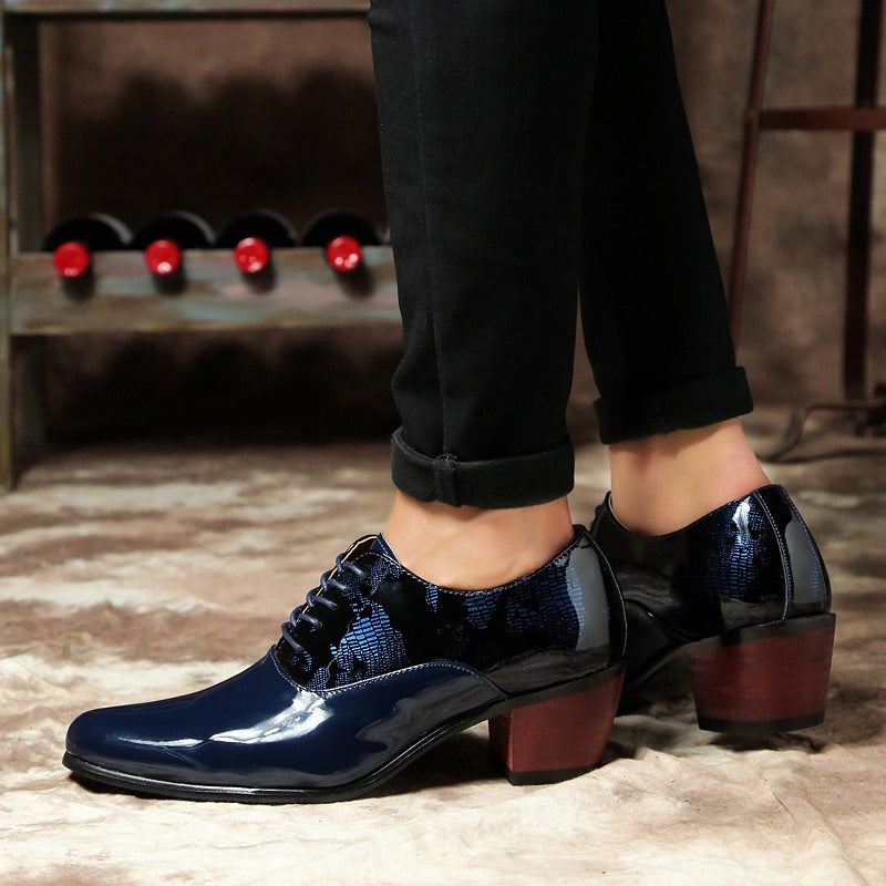 Men's High Heels Korean Style Trendy Pointed Toe Shoes