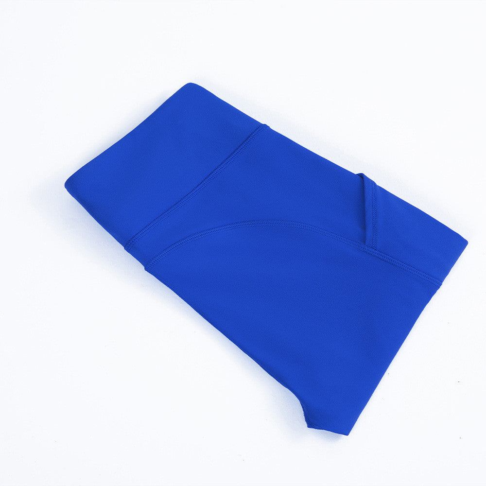 New Cross-Border Side Pockets Running Trousers, High Waist, Abdomen And Hips,  Fitness Pants, Skinny Sports, Nine-Point Trousers