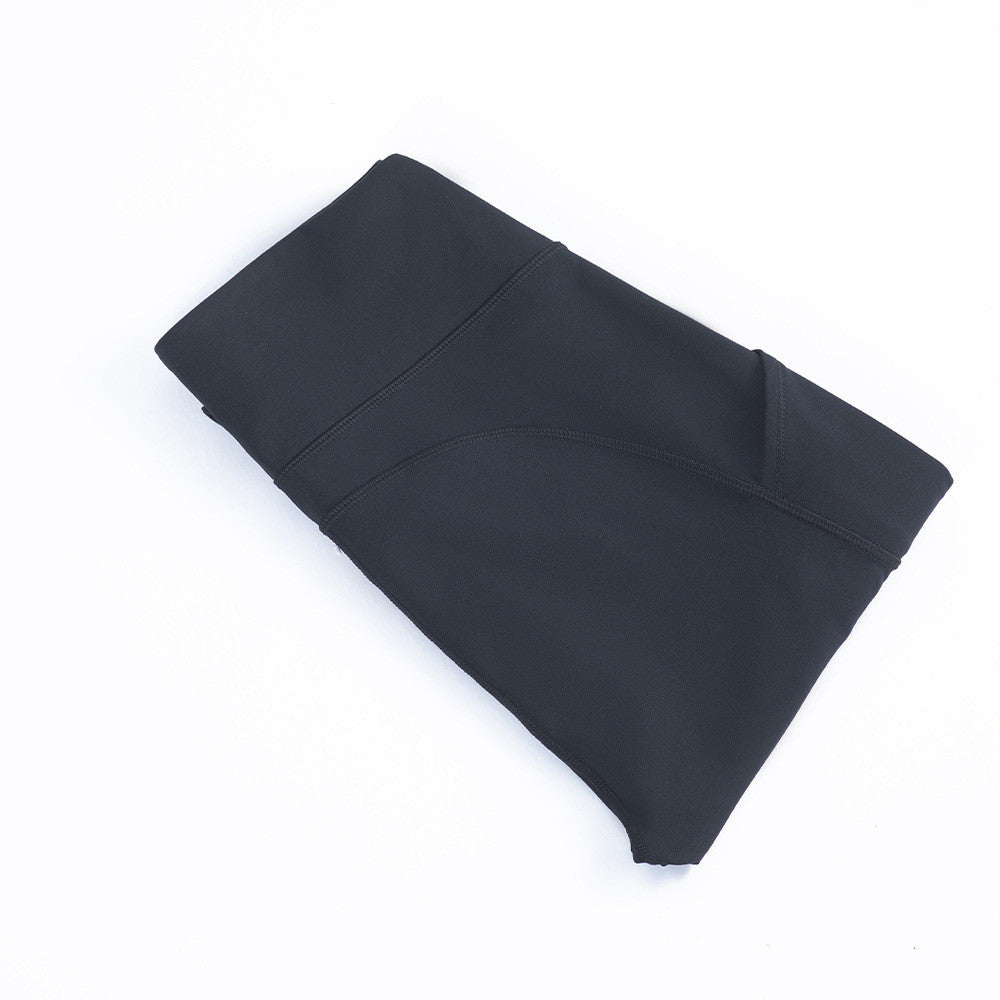 New Cross-Border Side Pockets Running Trousers, High Waist, Abdomen And Hips,  Fitness Pants, Skinny Sports, Nine-Point Trousers