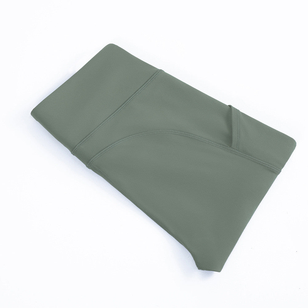 New Cross-Border Side Pockets Running Trousers, High Waist, Abdomen And Hips,  Fitness Pants, Skinny Sports, Nine-Point Trousers