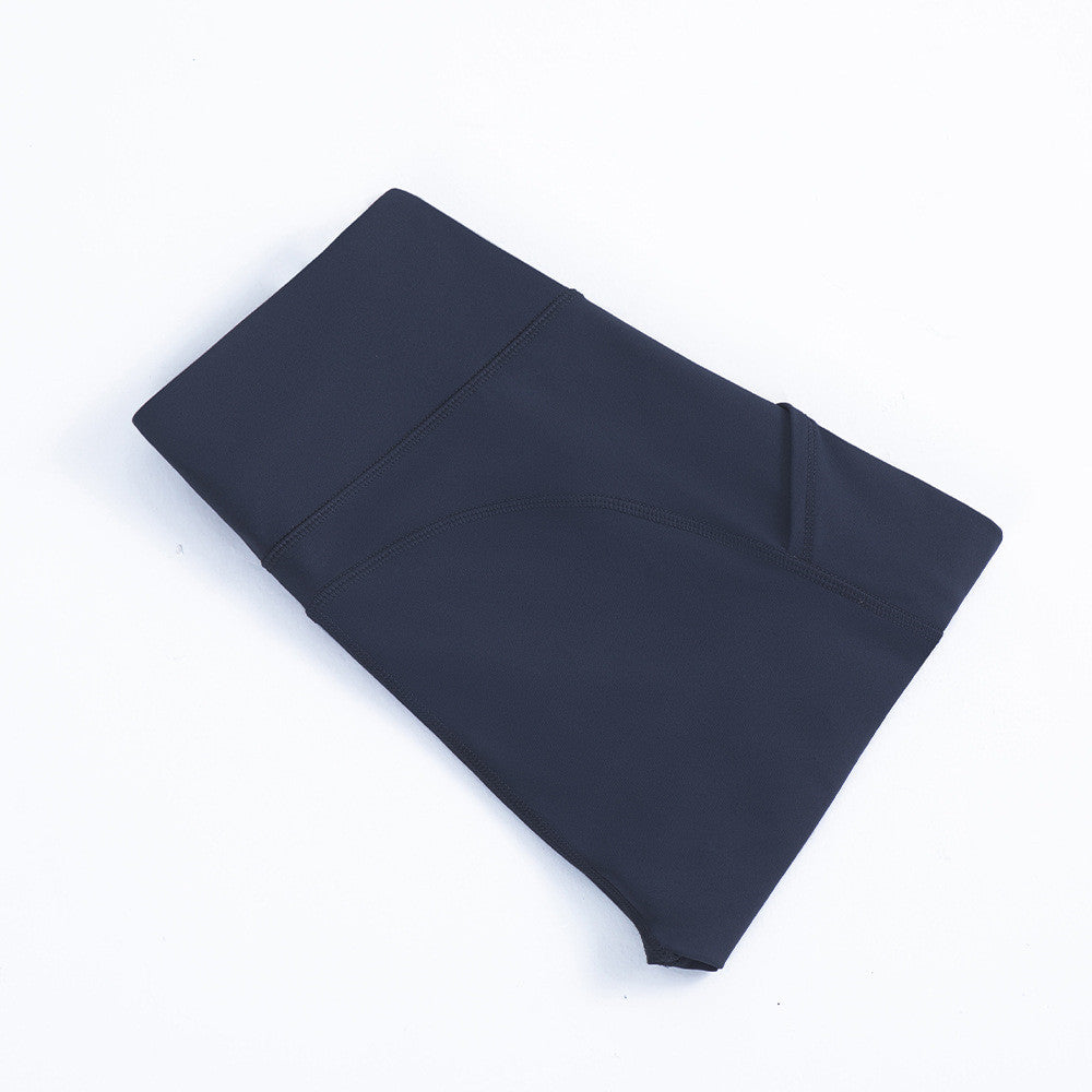 New Cross-Border Side Pockets Running Trousers, High Waist, Abdomen And Hips,  Fitness Pants, Skinny Sports, Nine-Point Trousers