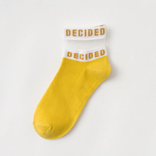 Cute Japanese Glass Silk Women's Socks