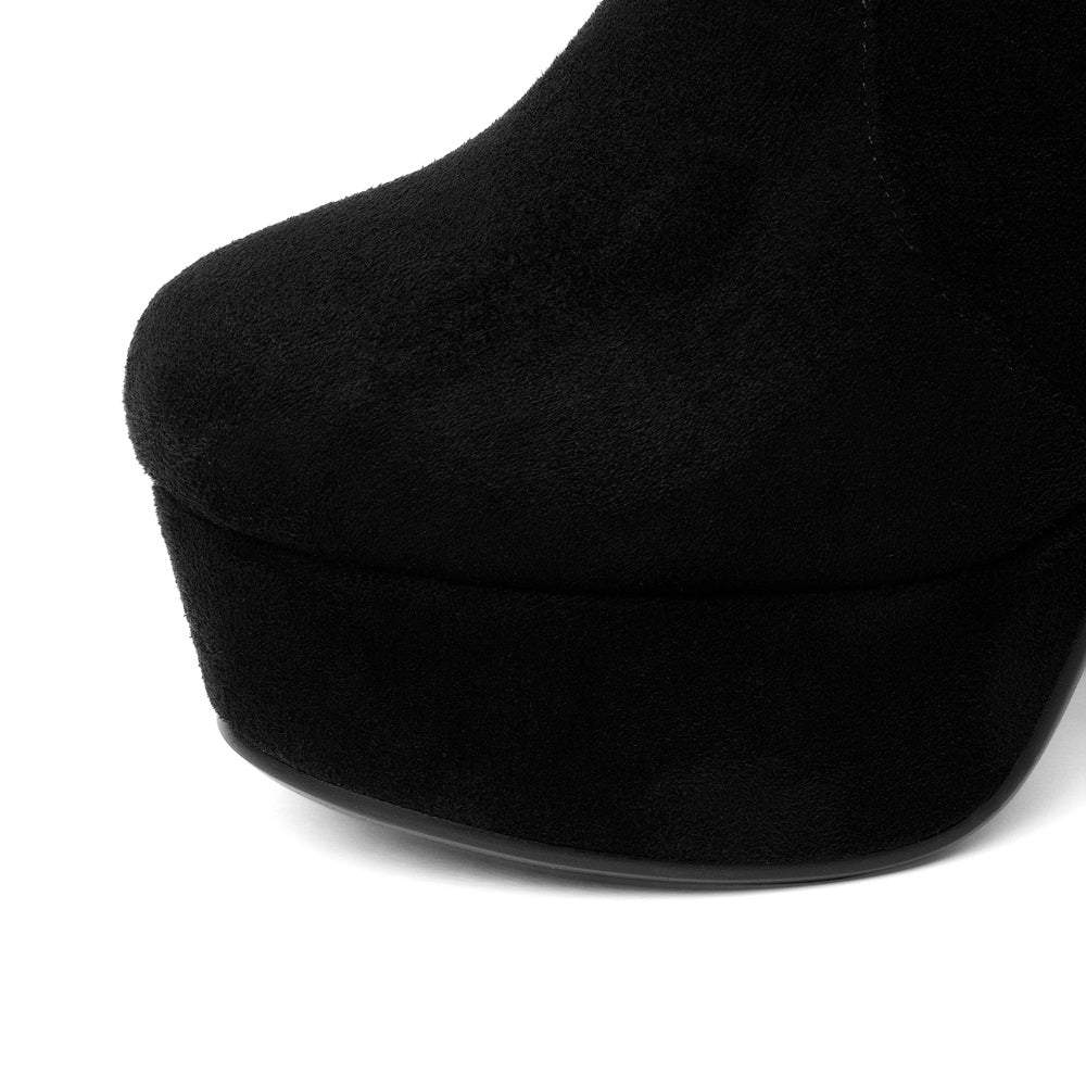 Shuitai Martin Boots Women's Thick Heel High Heel Size