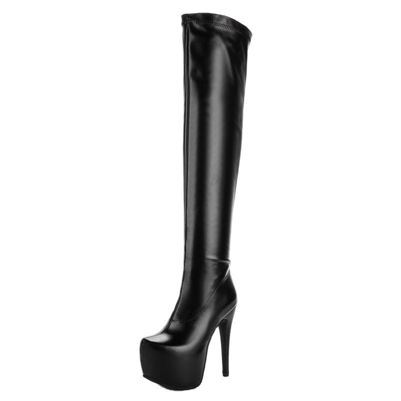 Fashion Simple Over-The-Knee High-Heeled Women's Boots