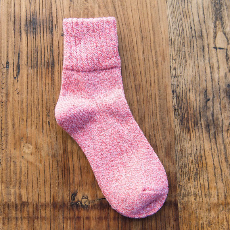 Women Socks Winter Thermal   5 Pairs  Thick Socks Cotton Breathable Female Solid Casual 3d Ladies Casual Home Socks