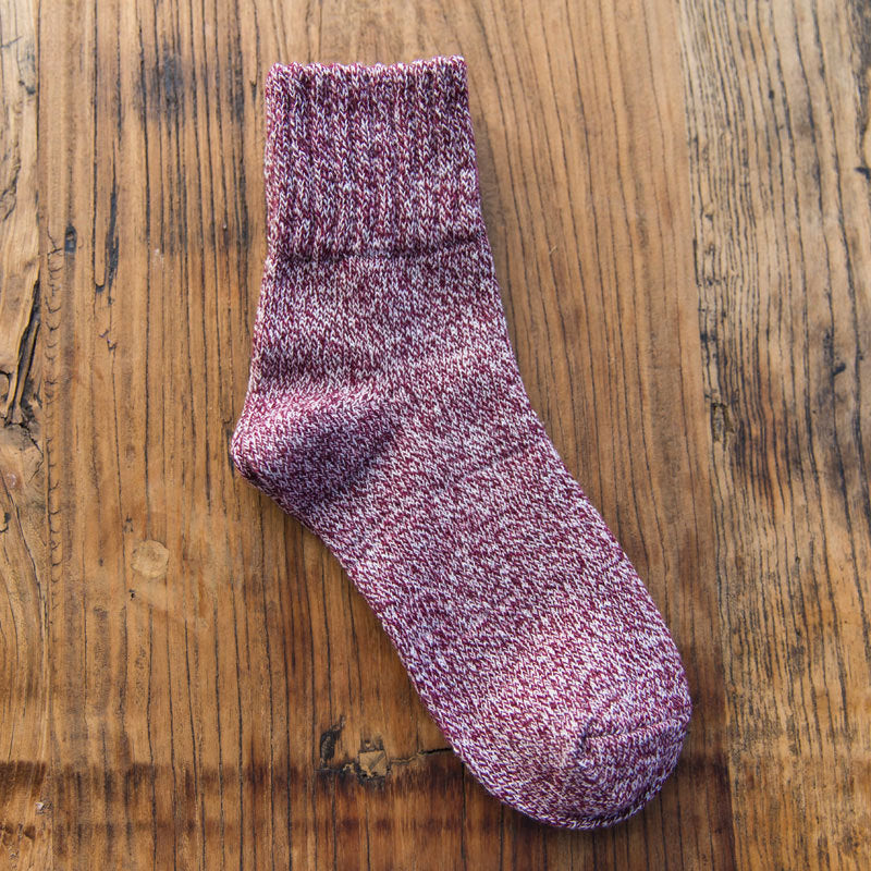 Women Socks Winter Thermal   5 Pairs  Thick Socks Cotton Breathable Female Solid Casual 3d Ladies Casual Home Socks
