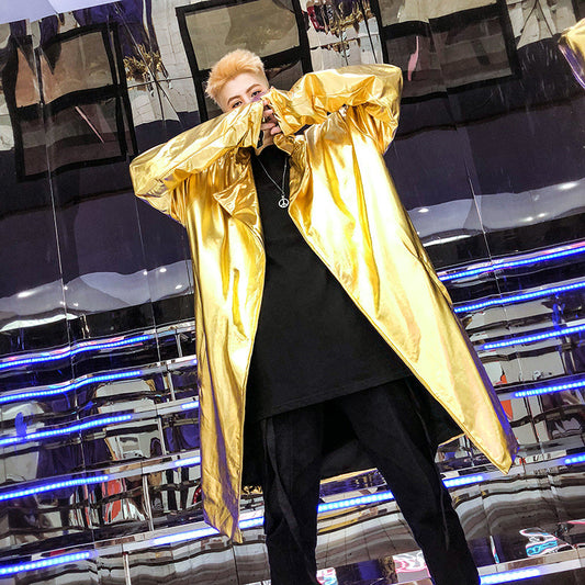 Performance Stage Mid-length Windbreaker Bright Color Coat