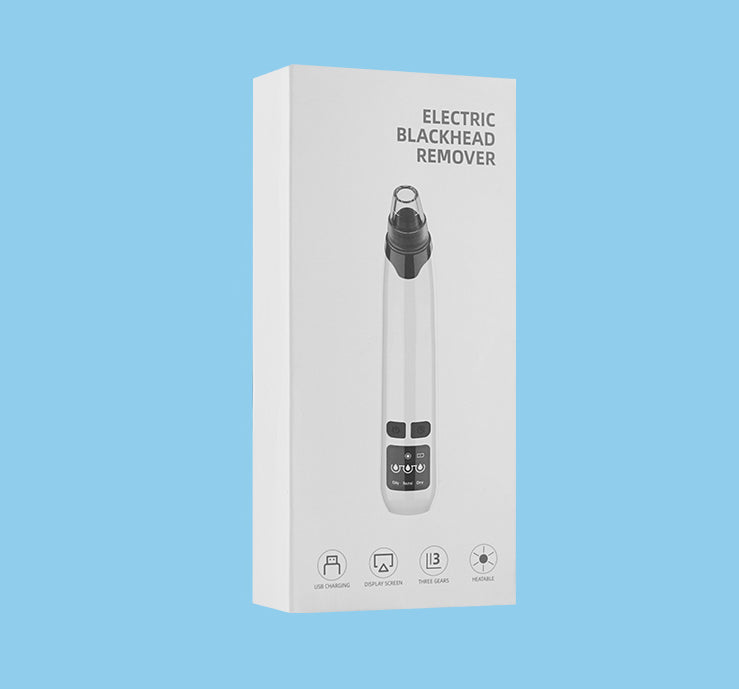 Electric Pore Cleaner With Heated Blackhead Suction Device With Screen To Exfoliate Facial Beauty