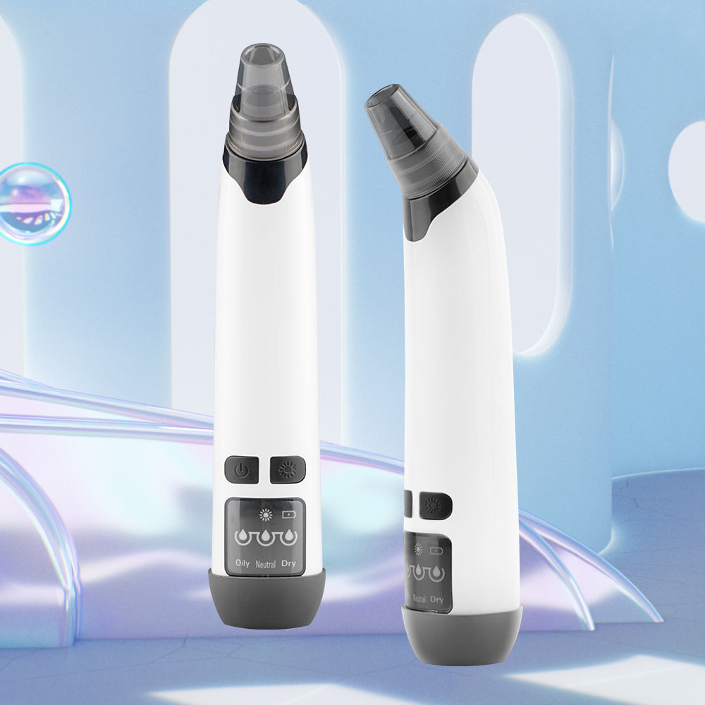 Electric Pore Cleaner With Heated Blackhead Suction Device With Screen To Exfoliate Facial Beauty