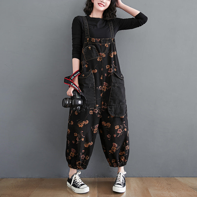 Plus Size Fat MM Flower Print Bloomers Look Thin
