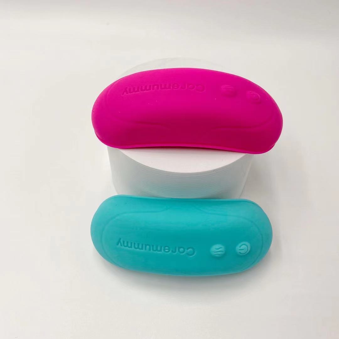 Heated Postpartum Breast Massager Liquid Silicone Fully Waterproof Rechargeable Vibrating Massager