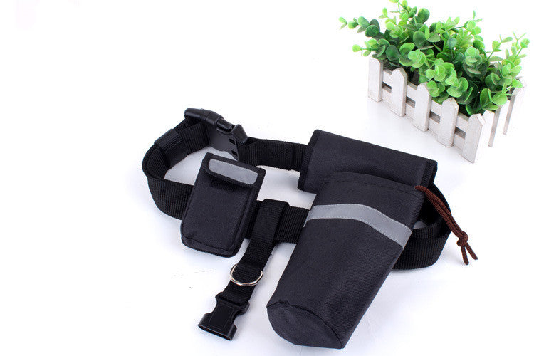 Multifunctional running dog leash Nylon cushioned stretch dog leash for morning run