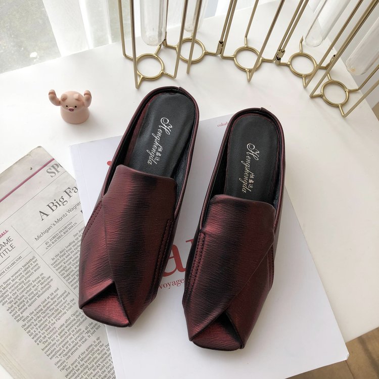 Outer Sandals Women's Mid-heeled Fish Mouth Women's Slippers