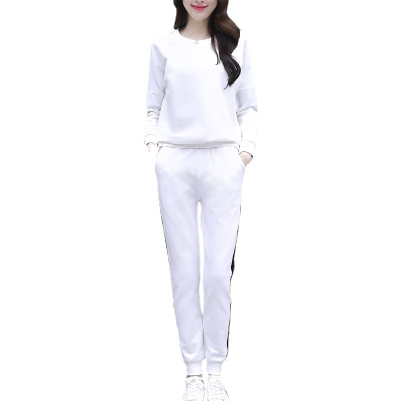 Loose Korean Style Trendy Long-Sleeved Sweater Two-Piece Women