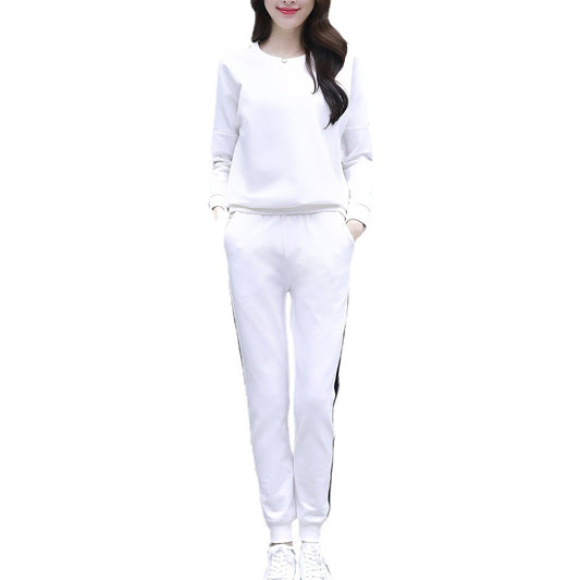 Loose Korean Style Trendy Long-Sleeved Sweater Two-Piece Women