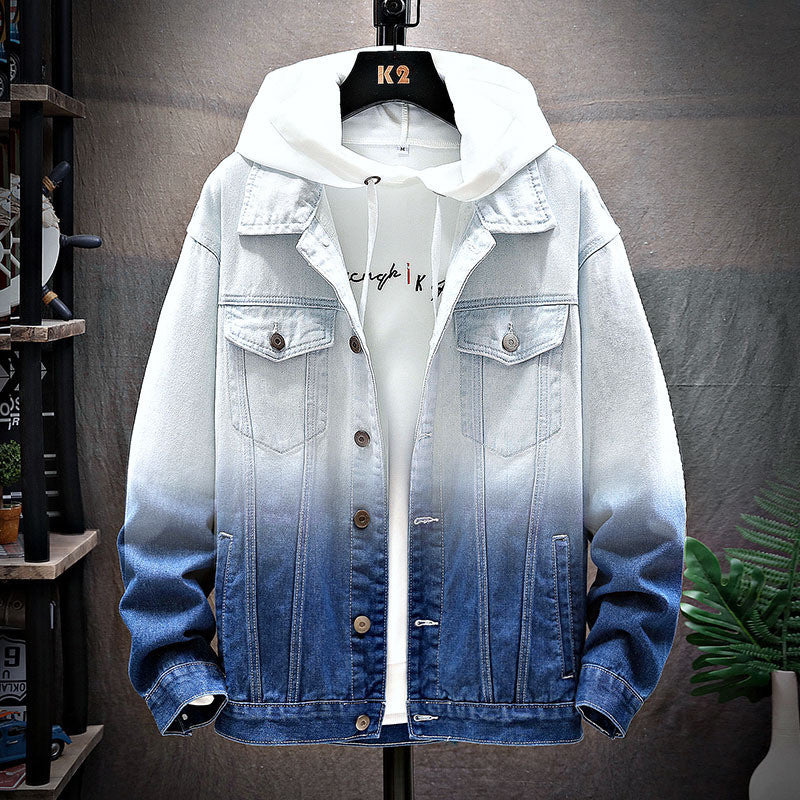 Gradient Couples Wear Plus Fleece Jacket Thicken The Clothes