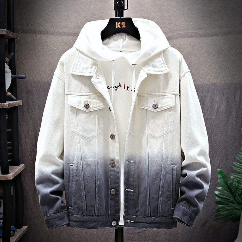 Gradient Couples Wear Plus Fleece Jacket Thicken The Clothes