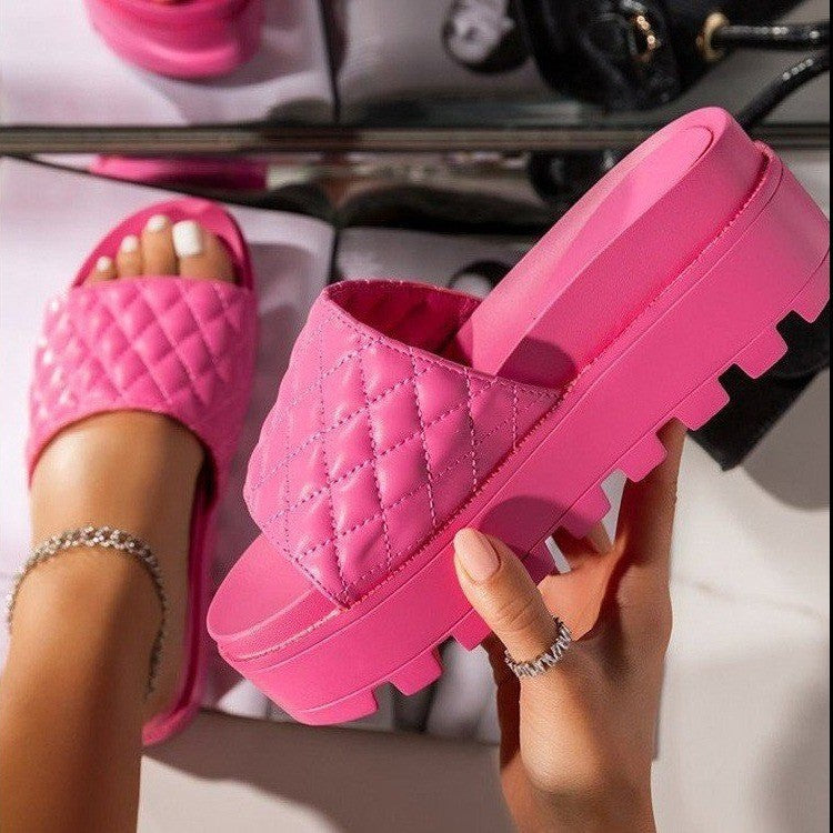 Independent Station Weaving Sandals Female  European Foreign Trade Plus Size