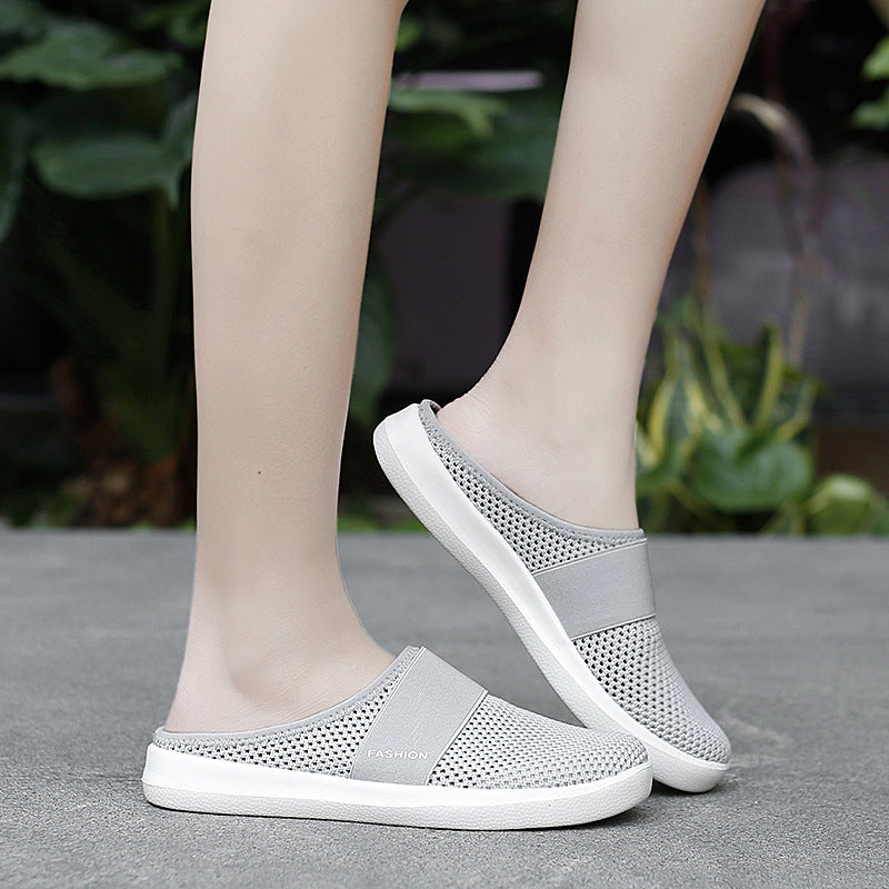 Breathable Women's Shoes Flat Heel Outdoor Walking Casual Sports Shoes