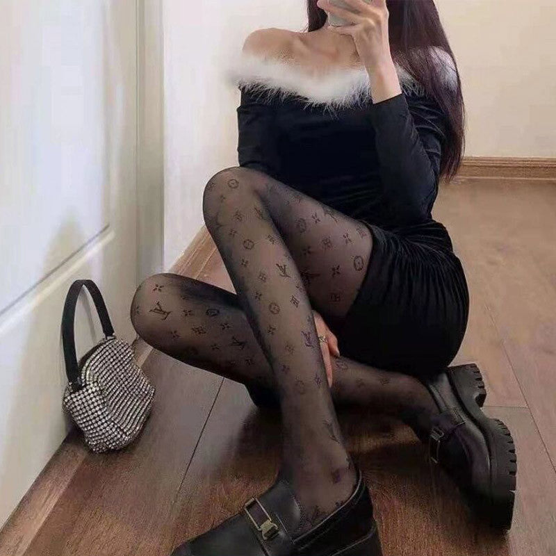 Bungee Socks Women Hot Girls Thin European And American Ladies Jk Black Stockings