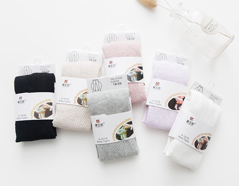 Spring And Autumn Wave Baby Baby Pantyhose Girls Comfortable Cotton Children'S Leggings