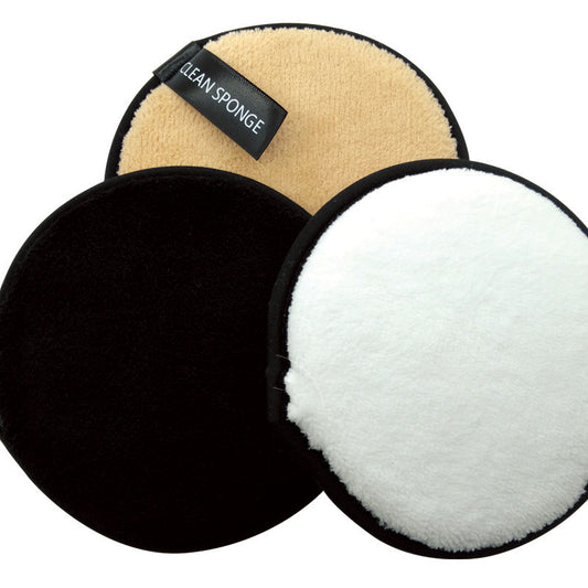 Magisk Lazy Water Makeup Remover Puddersvamp Kort Hår Rund Ansigtsvask Makeup Remover Svamp