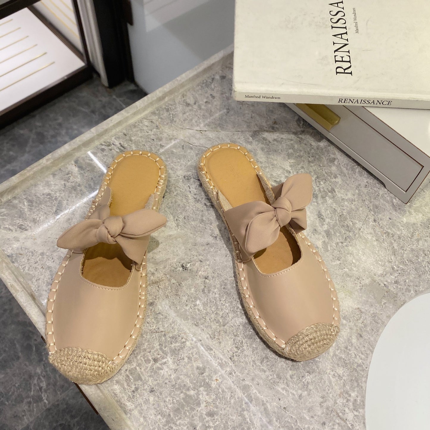 Fisherman Shoes Women's Flat Bottom New Baotou Half Slippers, Sandals, Single Shoes, Lazy Shoes