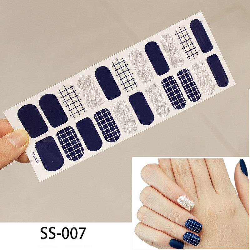 European, American And Japanese Cross Border Gold Stamping 3D Laser Manicure Stickers Colorful Christmas Alphabet Nail Stickers