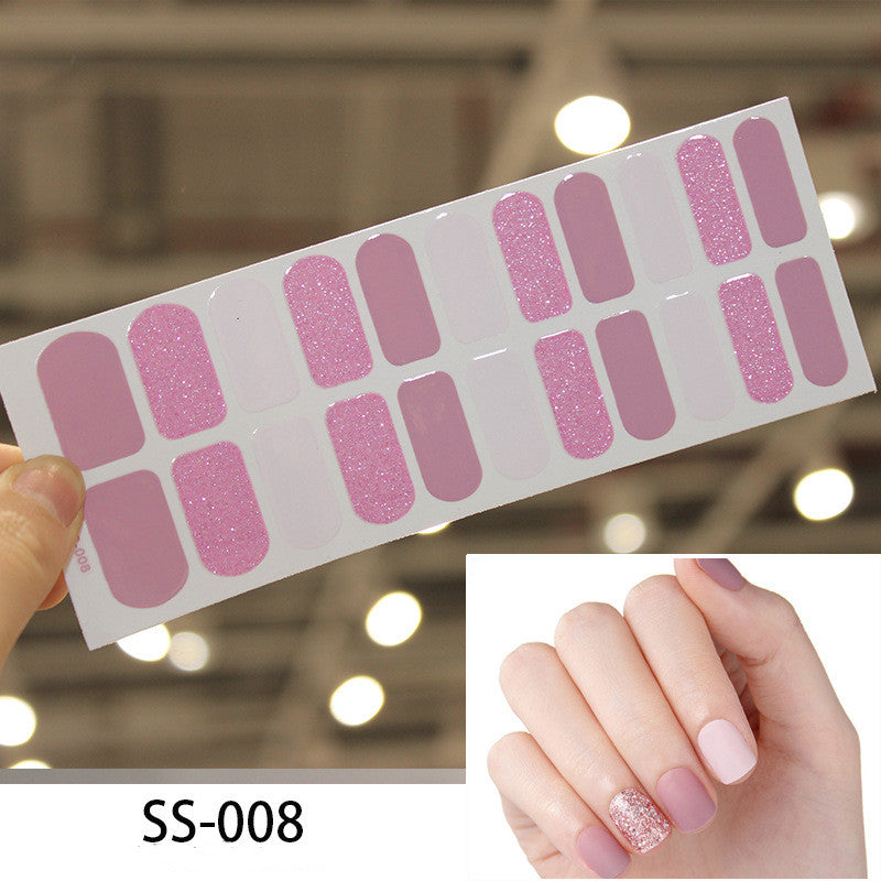 European, American And Japanese Cross Border Gold Stamping 3D Laser Manicure Stickers Colorful Christmas Alphabet Nail Stickers