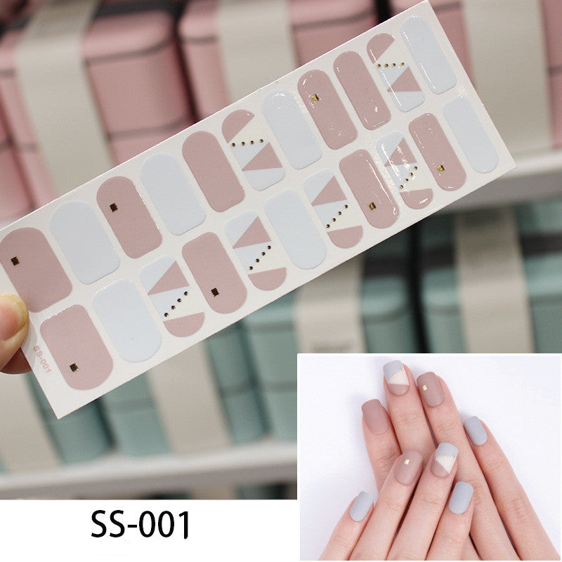 European, American And Japanese Cross Border Gold Stamping 3D Laser Manicure Stickers Colorful Christmas Alphabet Nail Stickers