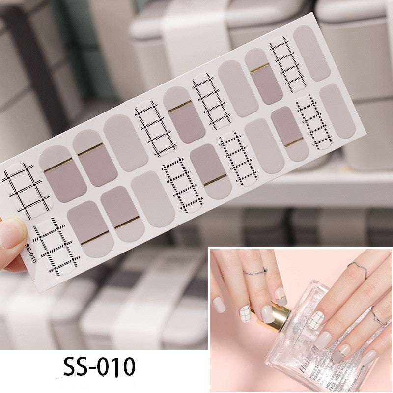 European, American And Japanese Cross Border Gold Stamping 3D Laser Manicure Stickers Colorful Christmas Alphabet Nail Stickers