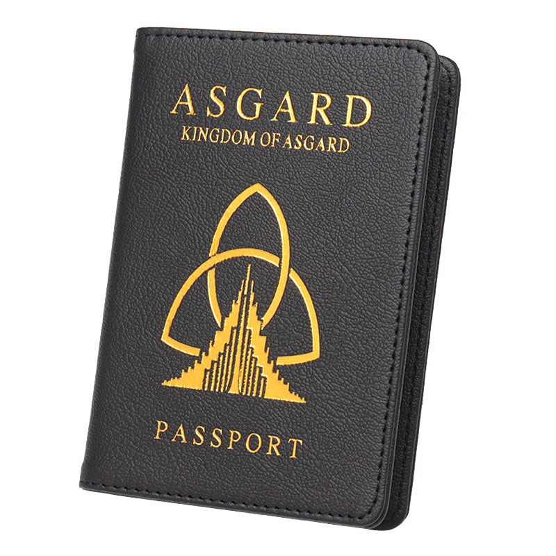 PU leather passport book ticket holder storage bag