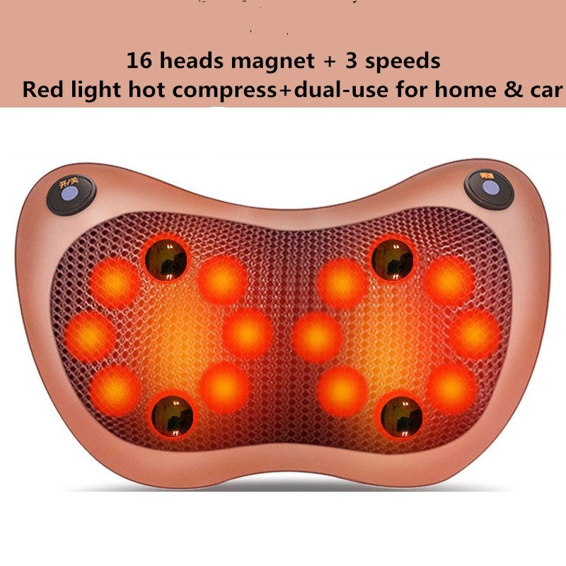 Multifunctional Lumba Shoulder And Neck U-shaped Massage And Kneading Car Home Cushion