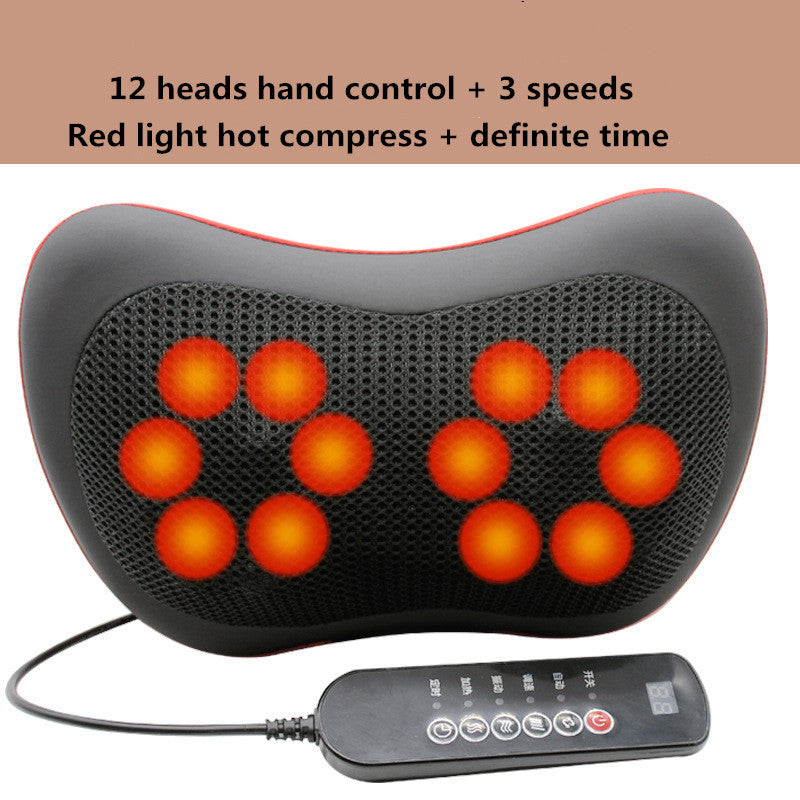 Multifunctional Lumba Shoulder And Neck U-shaped Massage And Kneading Car Home Cushion