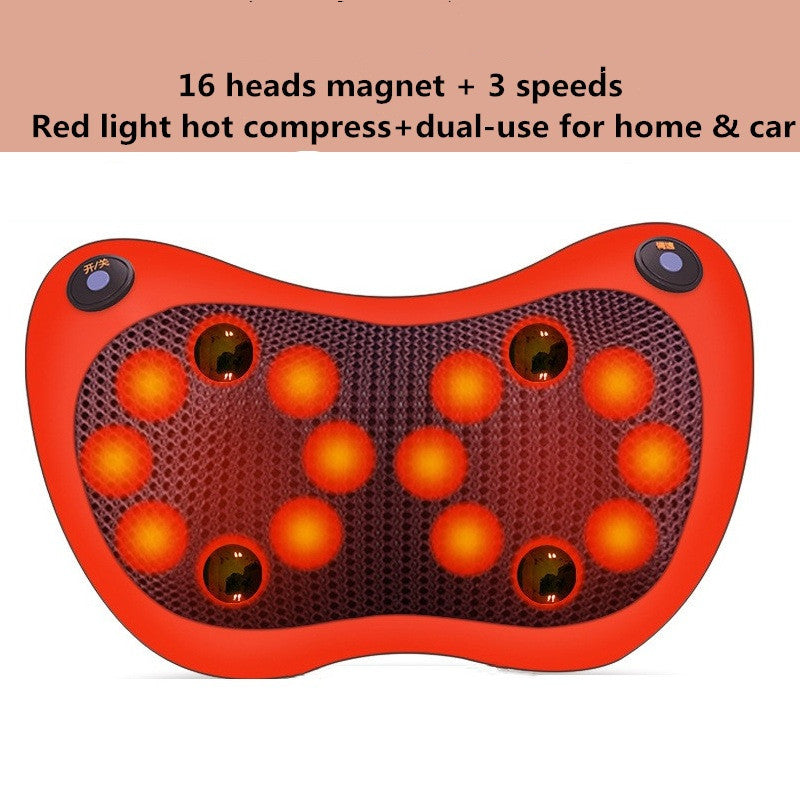 Multifunctional Lumba Shoulder And Neck U-shaped Massage And Kneading Car Home Cushion