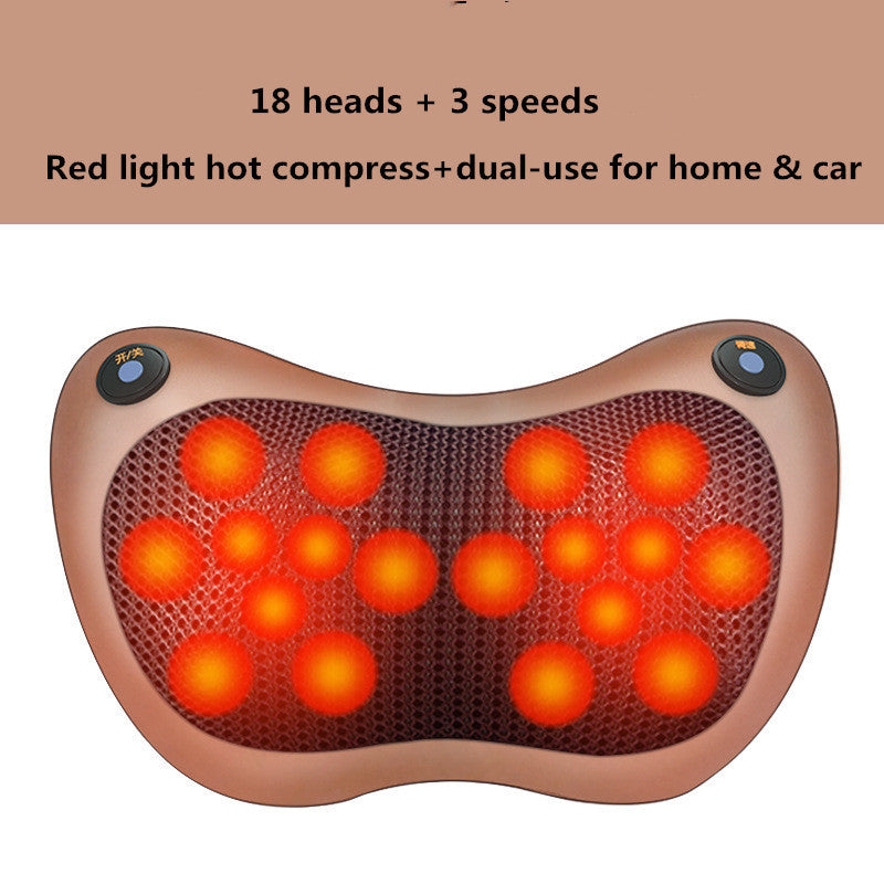 Multifunctional Lumba Shoulder And Neck U-shaped Massage And Kneading Car Home Cushion