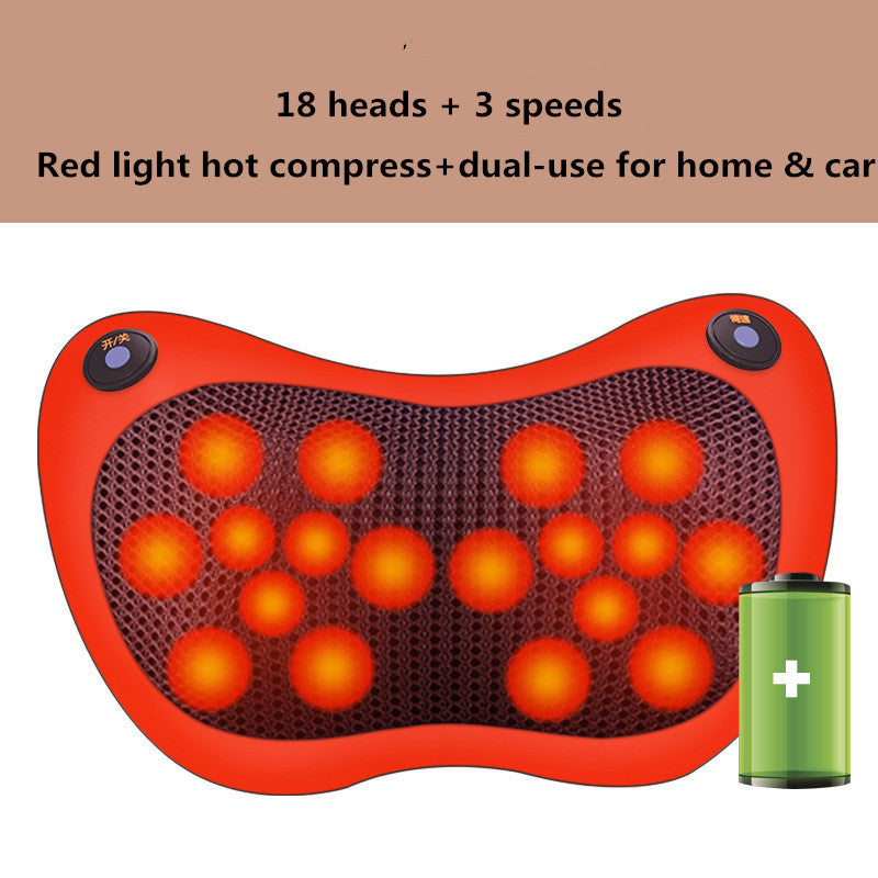Multifunctional Lumba Shoulder And Neck U-shaped Massage And Kneading Car Home Cushion