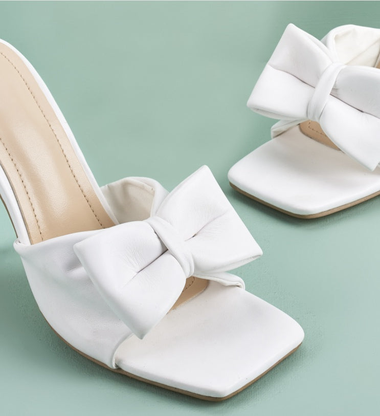 Fashion Models Bowknot Is High With Fine Crystal With Sexy Sandals